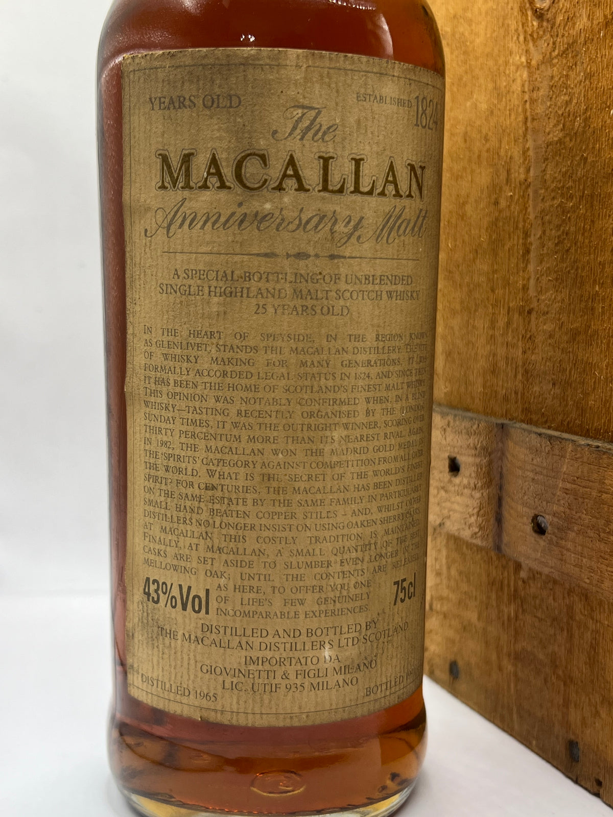 Macallan 25 anniversary 1965