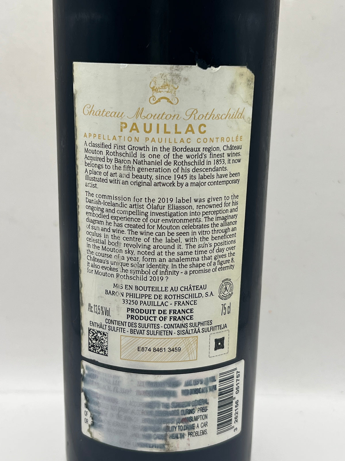 Château Mouton Rothschild 2019 – 98 Punti Parker – Premier Grand Cru Classé