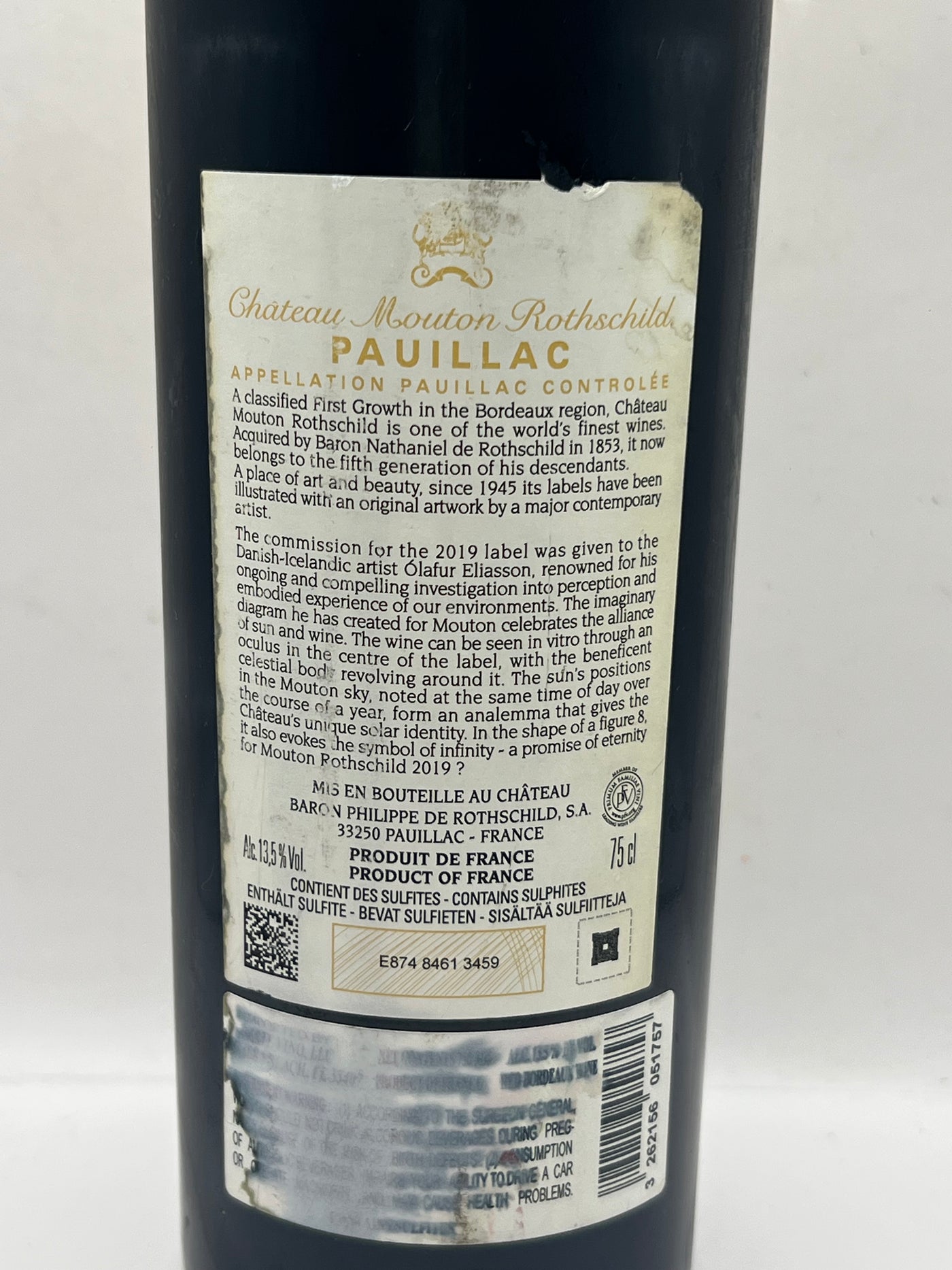 Château Mouton Rothschild 2019 – 98 Punti Parker – Premier Grand Cru Classé