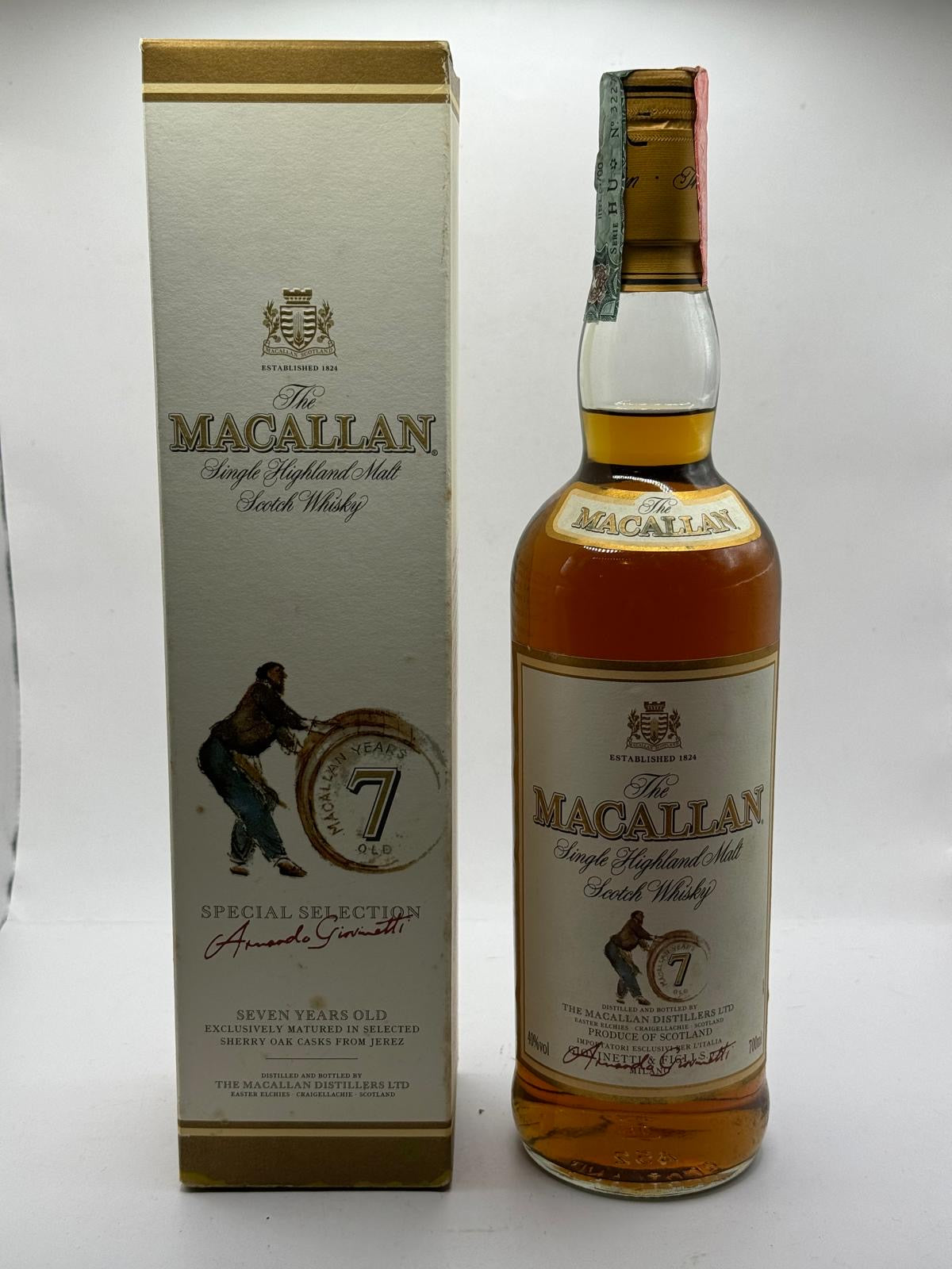 Macallan 7 giovinetti + box