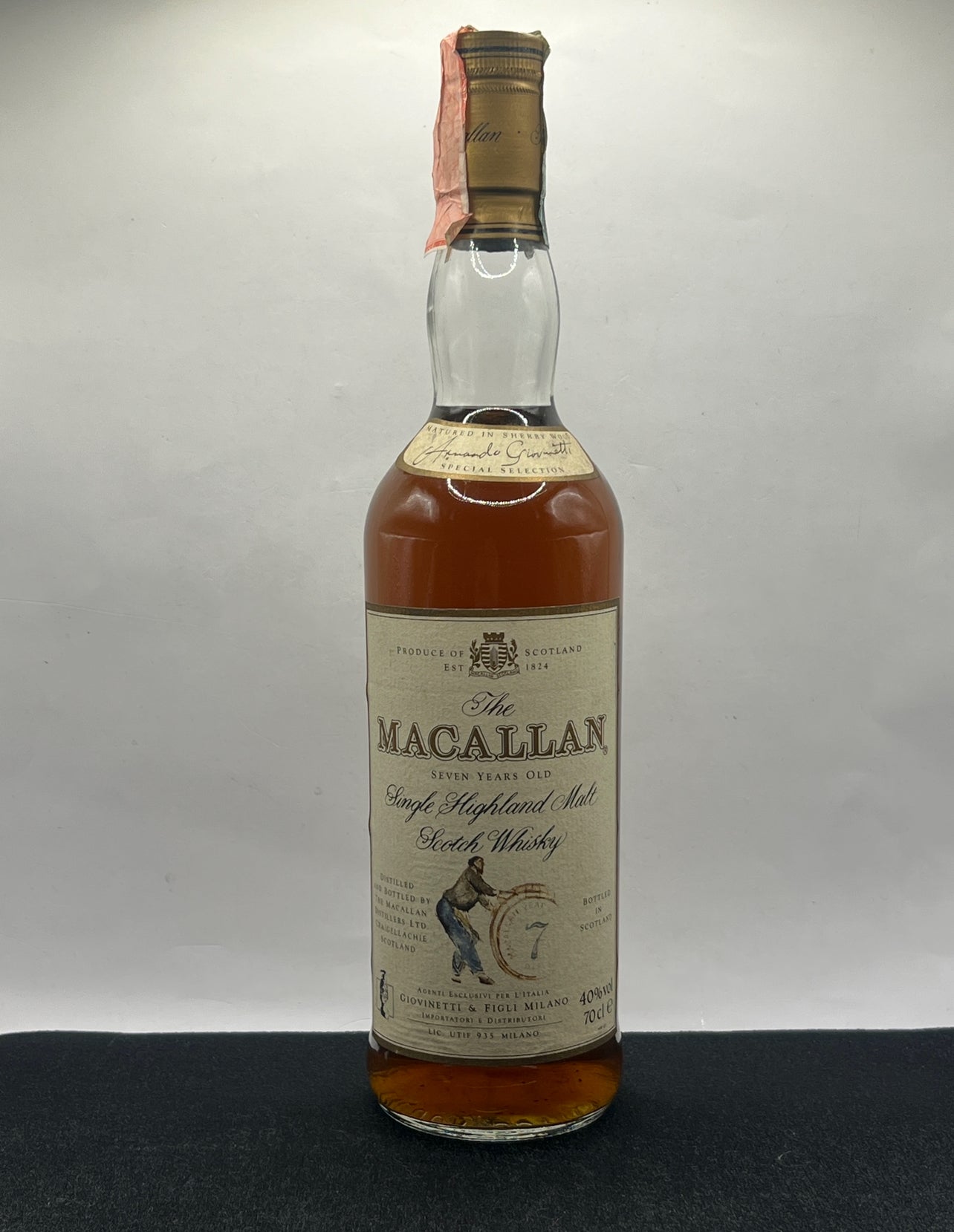 Macallan 7 years old Giovinetti import
