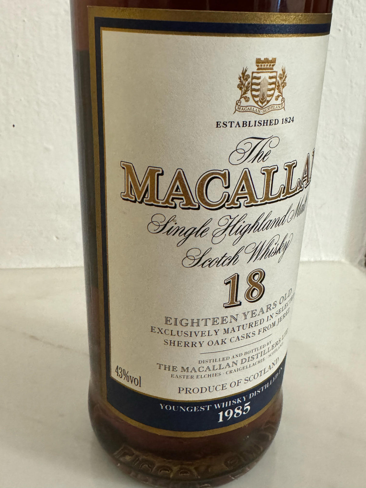 Macallan 1985 18 years old - Sherry oak cask