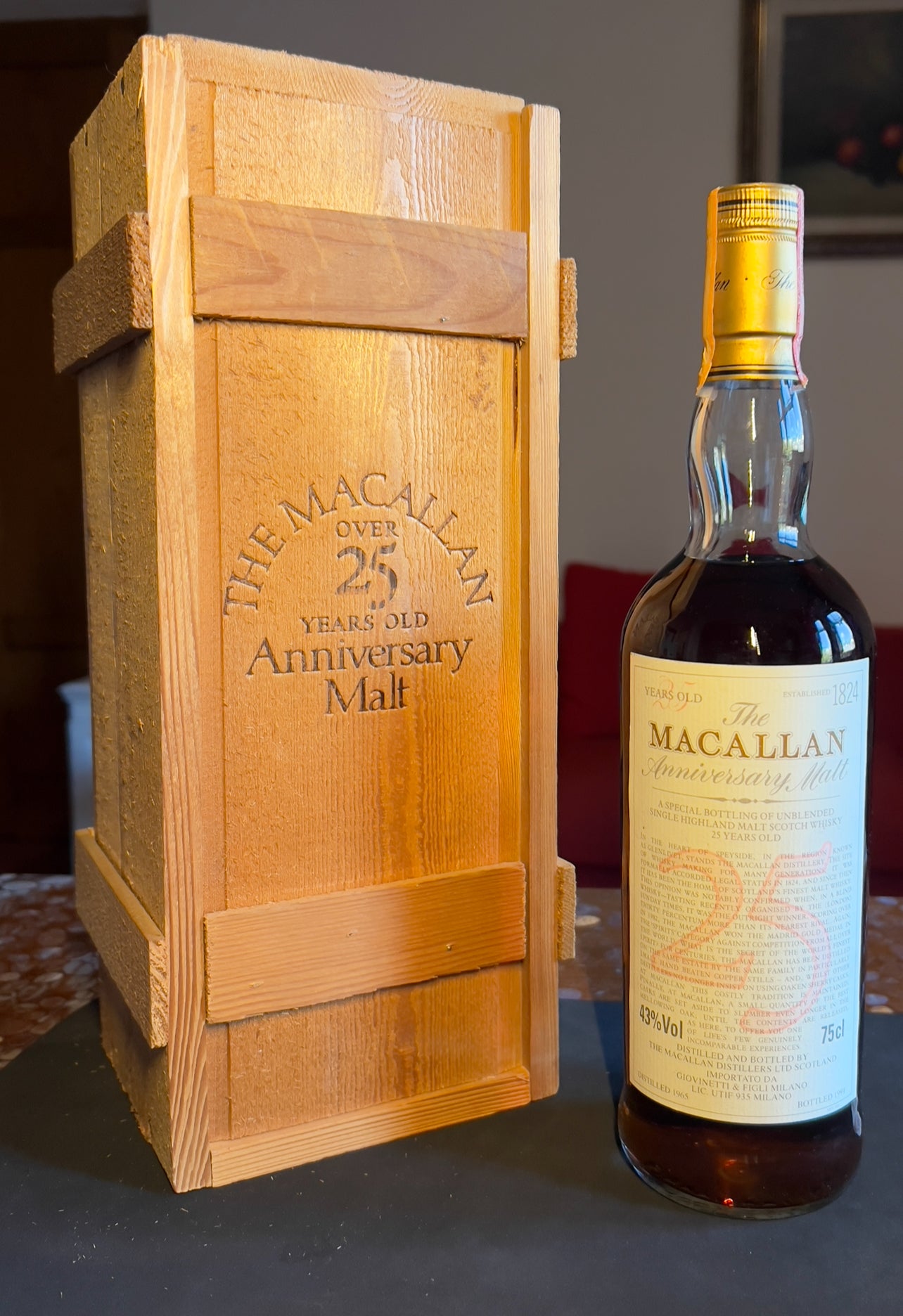 Macallan 1965 25 years old anniversary
