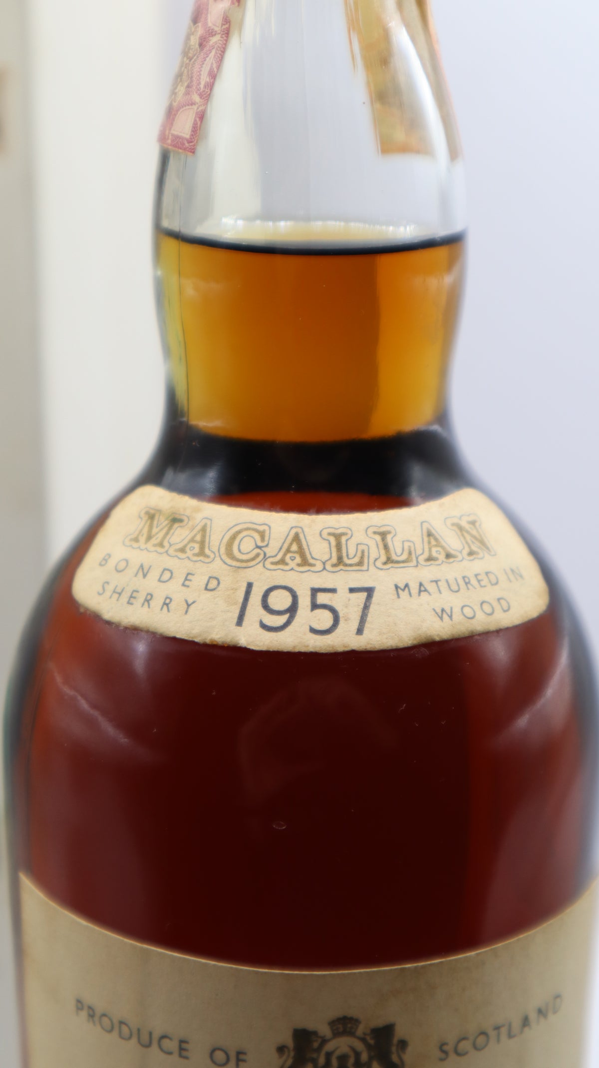 Macallan 1957 – Pure Highland Malt Scotch Whisky – Over 15 Years Old – with Original Box