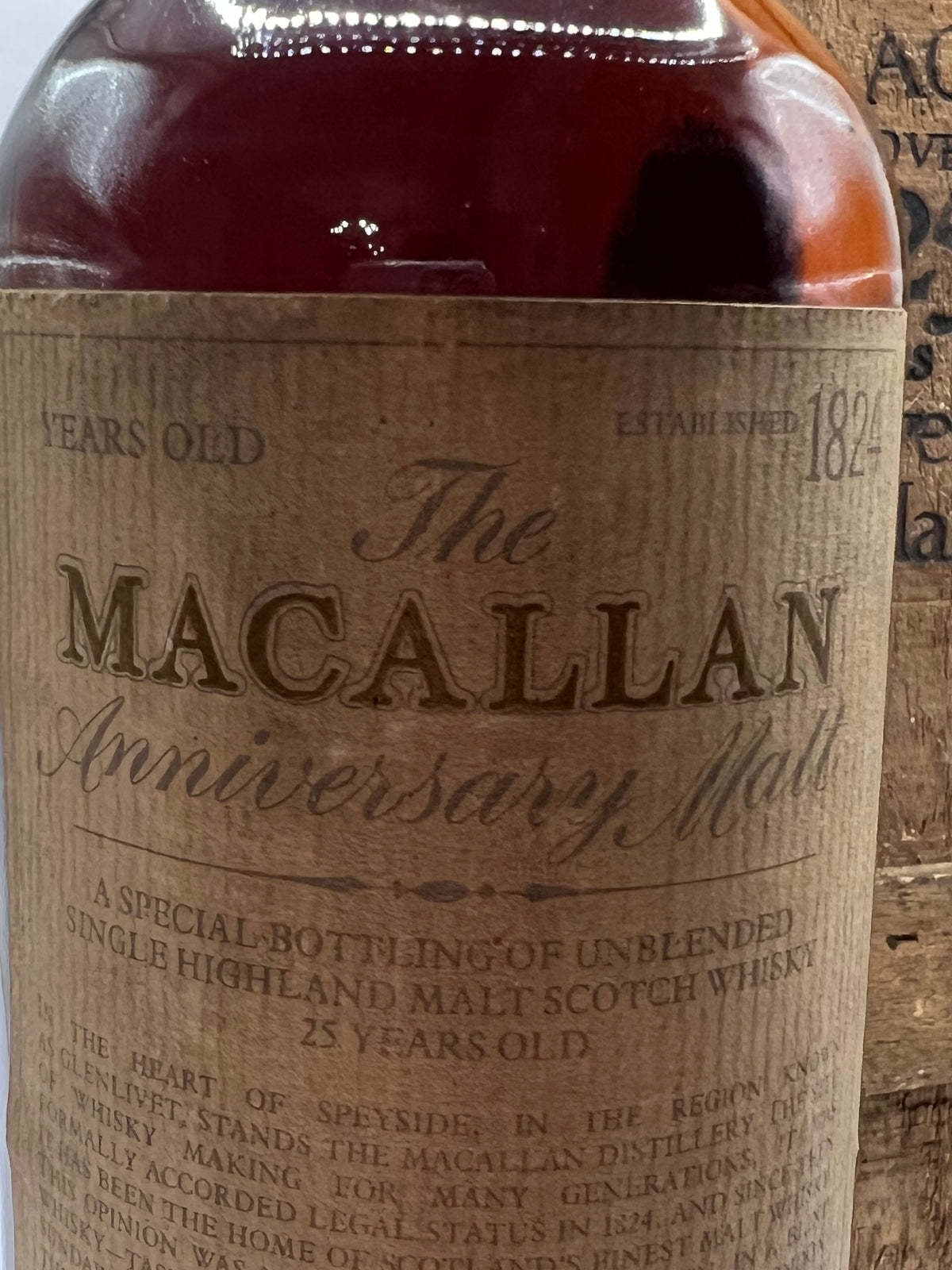 Macallan 25 anniversary 1965