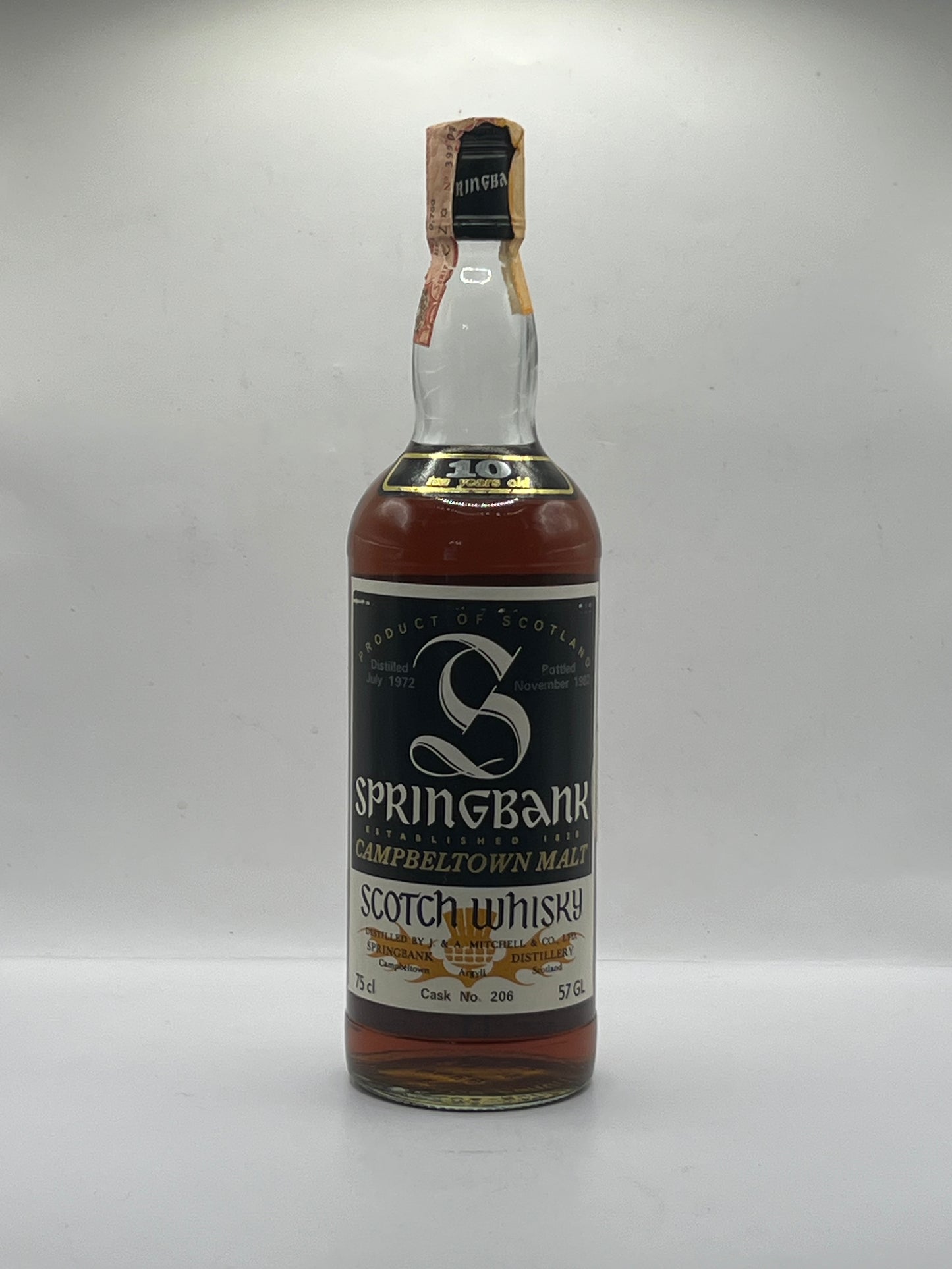 Springbank 1972 57 gl cask: 206
