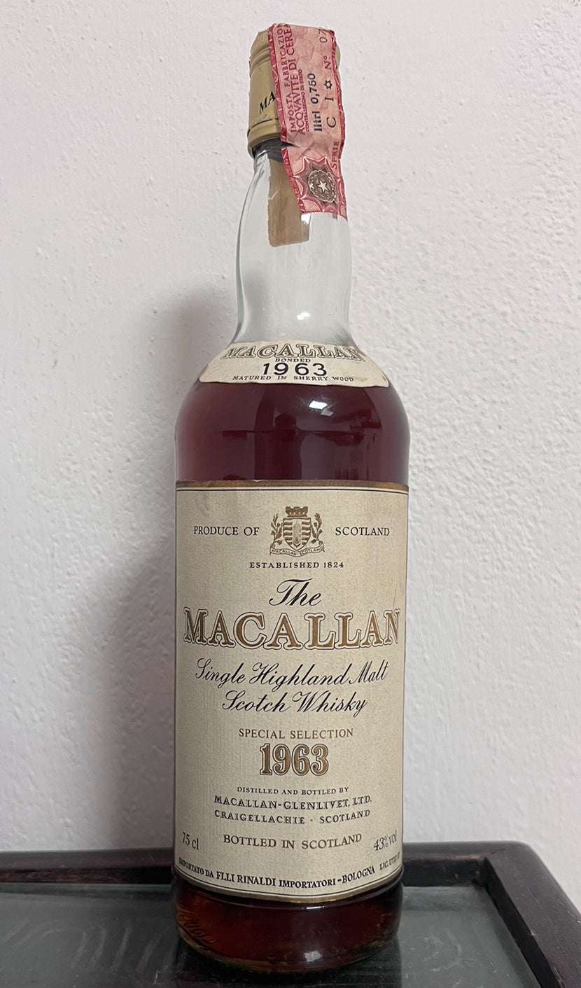 Macallan 1963 Rinaldi importatori