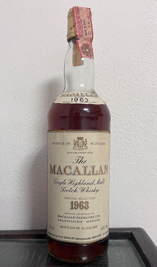 Macallan 1963 Rinaldi importatori